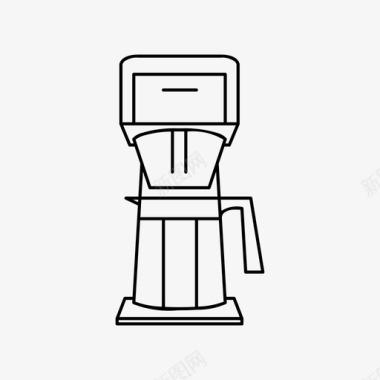 咖啡机咖啡师咖啡馆图标图标