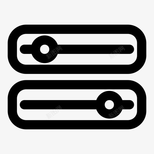 选项控制器设置图标svg_新图网 https://ixintu.com 切换 控制器 滑块 设置 选项