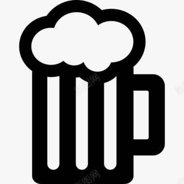 啤酒杯食物酒店图标图标