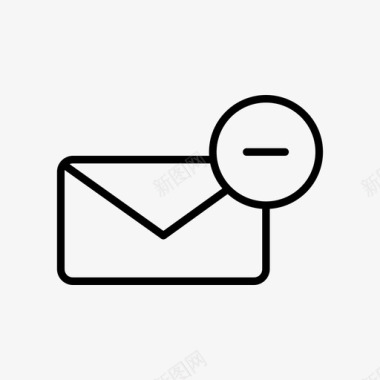 电子邮件删除关闭电子邮件图标图标