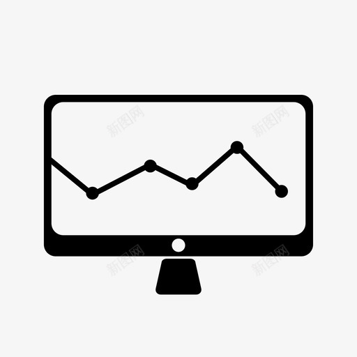 屏幕条形图比较图标svg_新图网 https://ixintu.com 图形 屏幕 条形图 比较 监视器