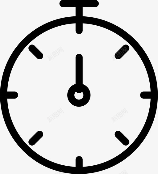 秒表闹钟时钟图标svg_新图网 https://ixintu.com 准时 时钟 用户界面 秒表 精确 闹钟