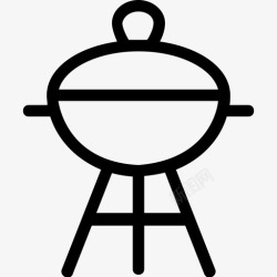 庆典系列烧烤木炭烧烤烹饪图标高清图片