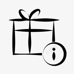 icon礼品信息疑问礼品信息生日礼物资料图标高清图片