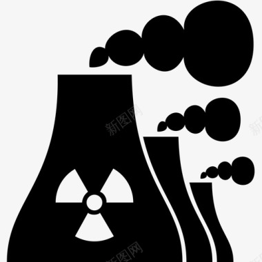 核电站工厂放射性图标图标