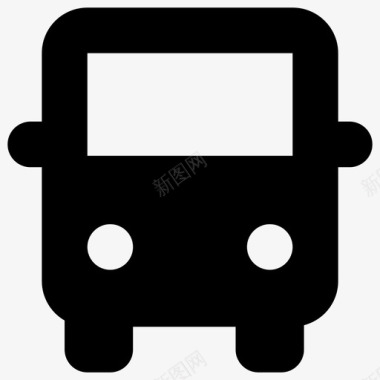 巴士巴士站公共巴士图标图标