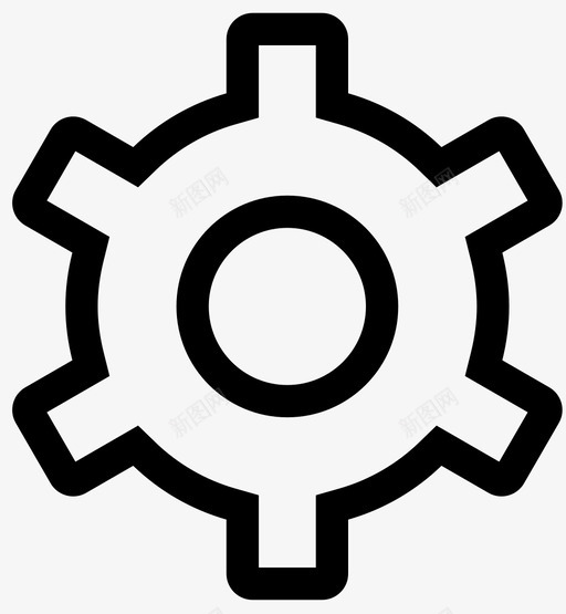 设置齿轮轮子图标svg_新图网 https://ixintu.com 基本用户界面 设置 轮子 齿轮