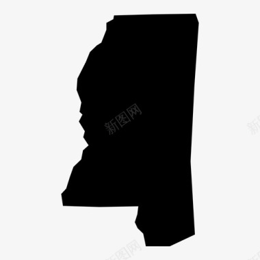 密西西比杰克逊地图图标图标