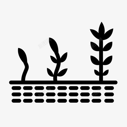 生长植物生长种植图标svg_新图网 https://ixintu.com 发芽 植物 植物生长 生长 种植