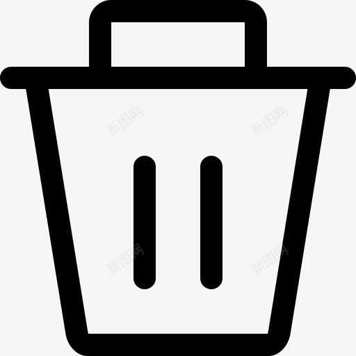 删除垃圾箱垃圾桶图标svg_新图网 https://ixintu.com 删除 垃圾桶 垃圾箱 网络和移动应用程序图标