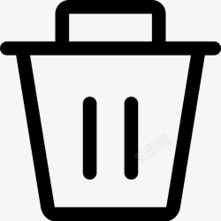 移动垃圾桶删除垃圾箱垃圾桶图标高清图片