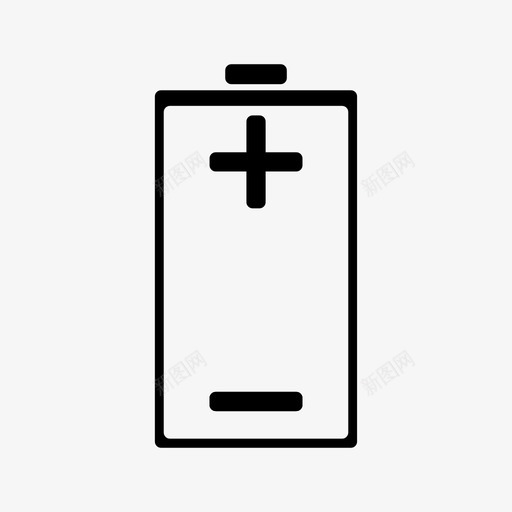 电池备用充电图标svg_新图网 https://ixintu.com 充电 备用 电动 电池