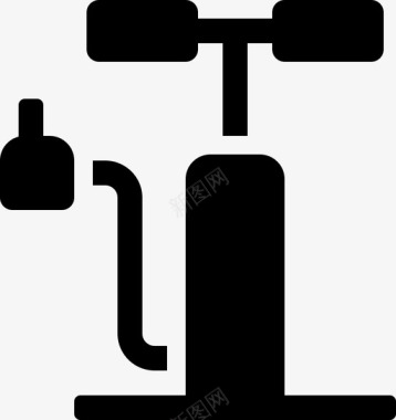 气泵自行车汽车图标图标