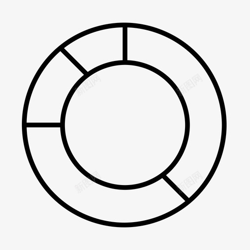 甜甜圈图圆圈图表图标svg_新图网 https://ixintu.com 图表 圆圈 测量和图表 甜甜圈图 统计