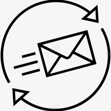 商务邮件电子邮件发送电子邮件图标图标