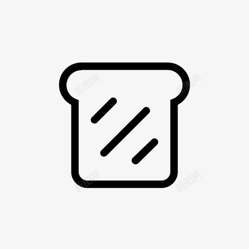 面包片烧烤面包图标svg_新图网 https://ixintu.com 烧烤 面包 面包片