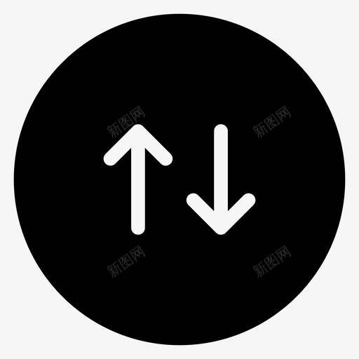 箭头向下图标svg_新图网 https://ixintu.com 100个商业符号 上传 下载 向上 向下 箭头 跷跷板