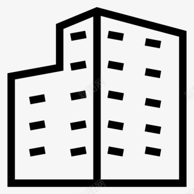 建筑城市商业图标图标