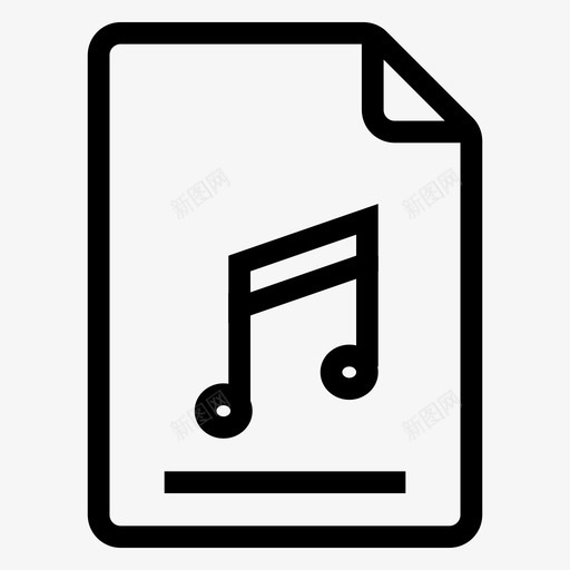 音乐文档文件文档记录图标svg_新图网 https://ixintu.com 文件和文件夹行图标 文档 文档文件 文档记录 记录文件 音乐