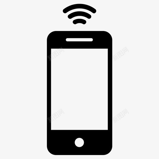 手机wifi图标svg_新图网 https://ixintu.com wifi 手机