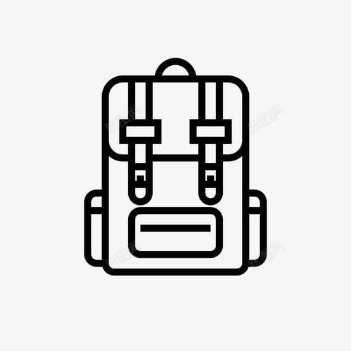 背包包随身携带图标svg_新图网 https://ixintu.com 包 旅行 背包 行李 随身携带