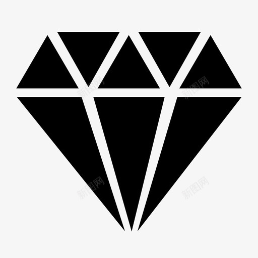 钻石svg_新图网 https://ixintu.com 钻石 K00L06  diamond