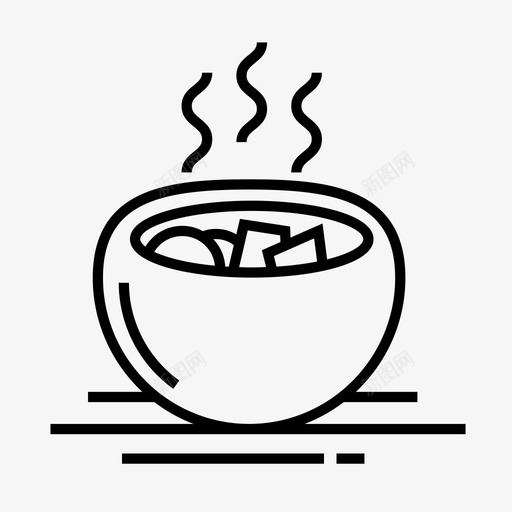 汤碗食物热汤图标svg_新图网 https://ixintu.com 汤碗 热汤 食物 食物厨房
