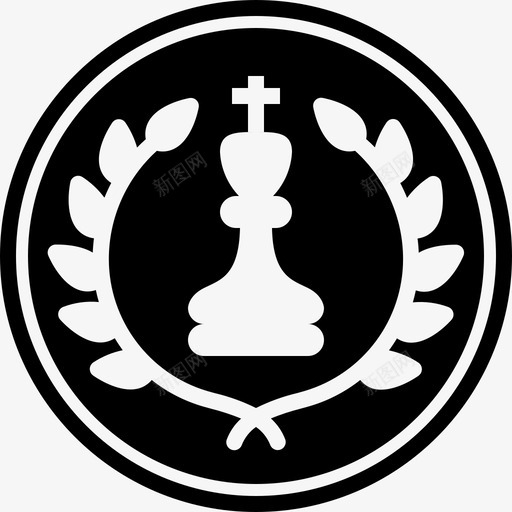 国际象棋奖游戏锦标赛图标svg_新图网 https://ixintu.com 国际象棋奖 游戏 美味奖励雕文 锦标赛