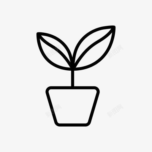 植物绿色植物草本植物图标svg_新图网 https://ixintu.com 叶子 植物 绿色植物 自然 草本植物