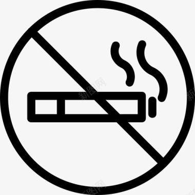 禁止吸烟香烟戒烟图标图标