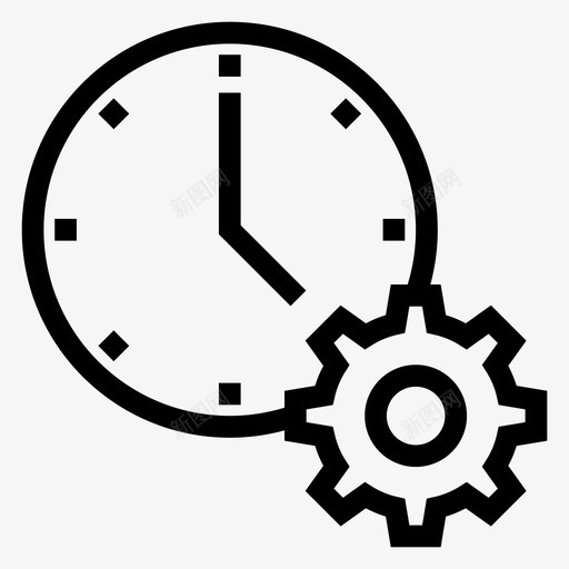 时间设置日历截止日期图标svg_新图网 https://ixintu.com 截止日期 日历 时间设置 计时器 银行财务行图标 齿轮