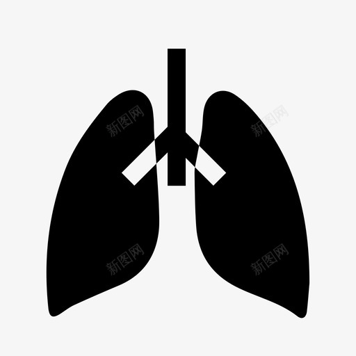 肺空气呼吸图标svg_新图网 https://ixintu.com 呼吸 空气 肺