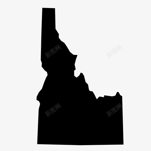 爱达荷博伊西地图图标svg_新图网 https://ixintu.com 博伊西 地图 州 爱达荷 美国 美国各州