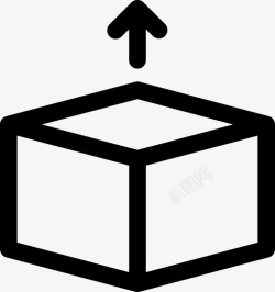 两边空方框方框空六面体图标高清图片