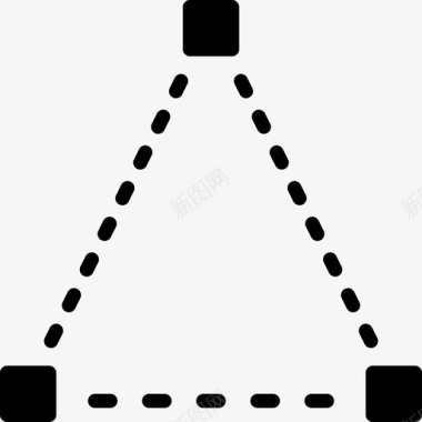 编辑三角形关节形图标图标