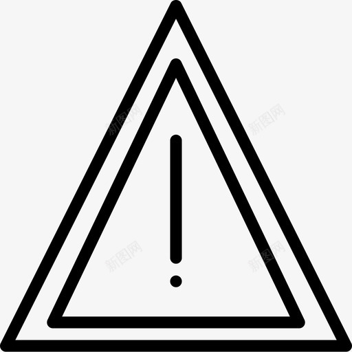 一般警告标志交通图标svg_新图网 https://ixintu.com 一般警告 交通 标志 粉碎图标交通标志轮廓
