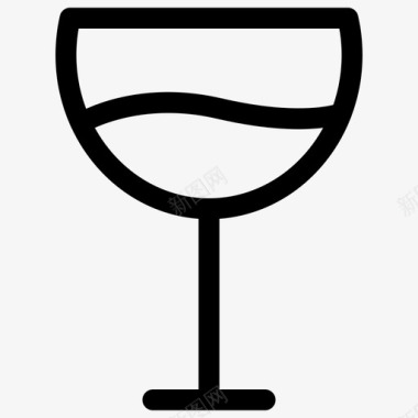 葡萄酒玻璃杯图标图标
