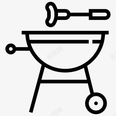 烧烤热狗香肠图标图标