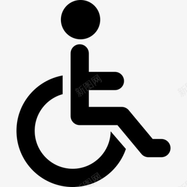 轮椅残疾人医院图标图标