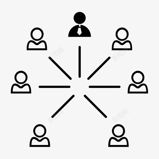 组织结构业务等级成员图标svg_新图网 https://ixintu.com 业务等级 团队 成员 组织结构