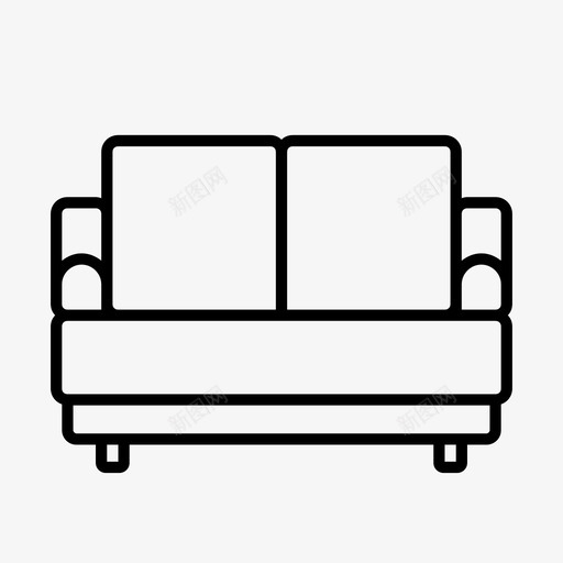 椅子舒适家具图标svg_新图网 https://ixintu.com 家具 座椅 椅子 沙发 舒适