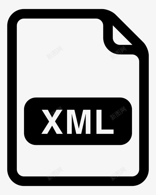 文件xml类别文件文件扩展名图标svg_新图网 https://ixintu.com 文件 文件xml 文件扩展名 文件格式 文件类型 类别文件