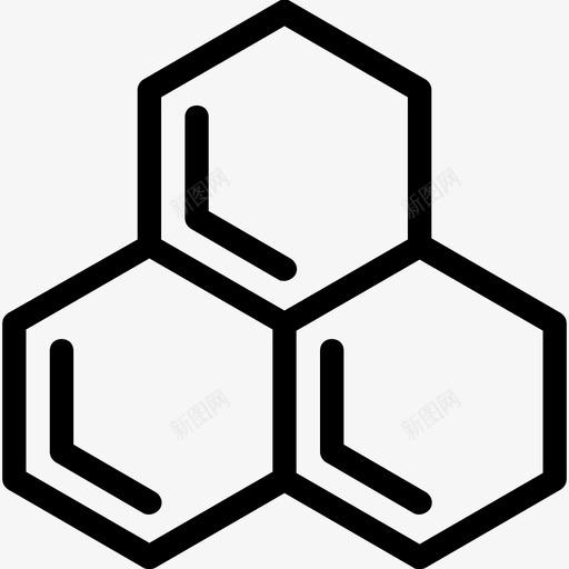六边形原子键分子键图标svg_新图网 https://ixintu.com 六边形 分子 分子构型 分子键 原子键 科技线图标