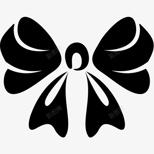 蝴蝶结丝带节日的象征图标svg_新图网 https://ixintu.com 丝带 节日的象征 蝴蝶结