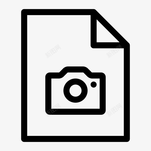 图像文件照相机文件类型图标svg_新图网 https://ixintu.com 图像文件 文件类型 照片 照相机 瘦人文件