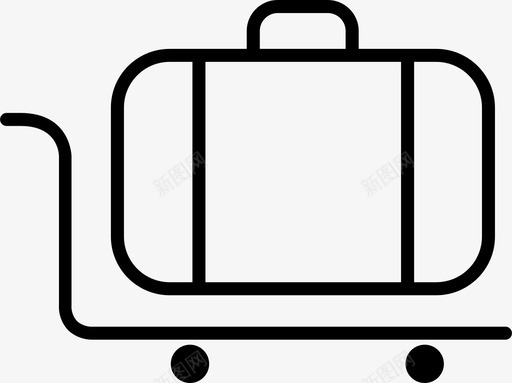 行李手提箱旅行图标svg_新图网 https://ixintu.com 手提箱 旅行 行李