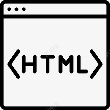 html代码编码开发图标图标