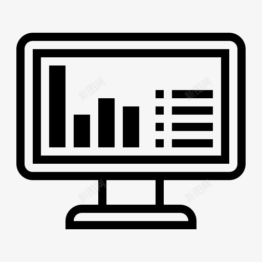 图表分析柱状图图标svg_新图网 https://ixintu.com 付款和帐单 分析 图表 报表 柱状图 计算机