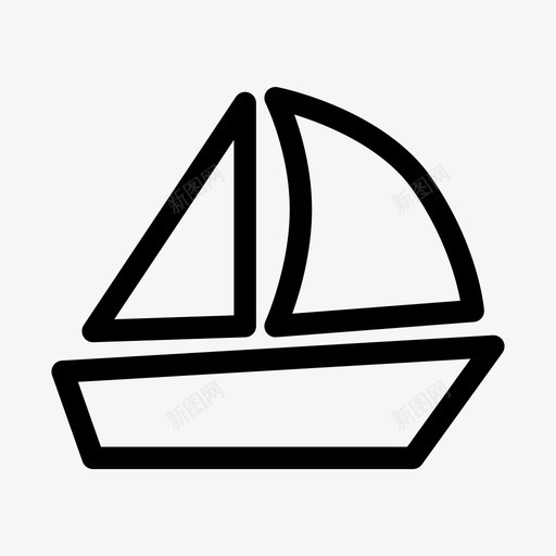 帆船物流船舶图标svg_新图网 https://ixintu.com 帆船 旅行 物流 船舶 运输