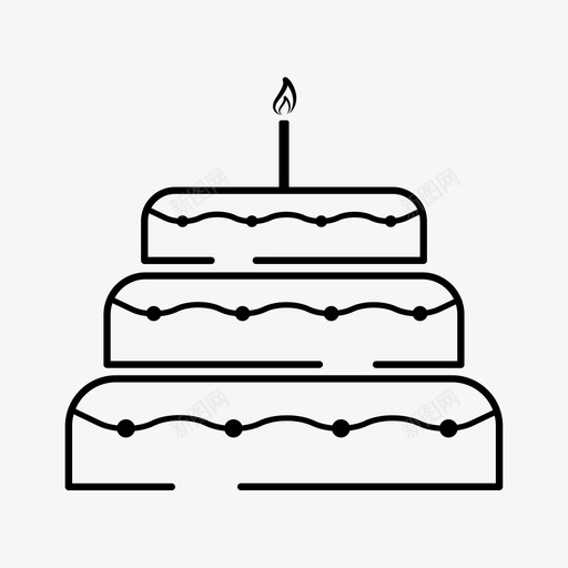 生日蛋糕糖果食谱图标svg_新图网 https://ixintu.com 生日蛋糕 糖果 食谱